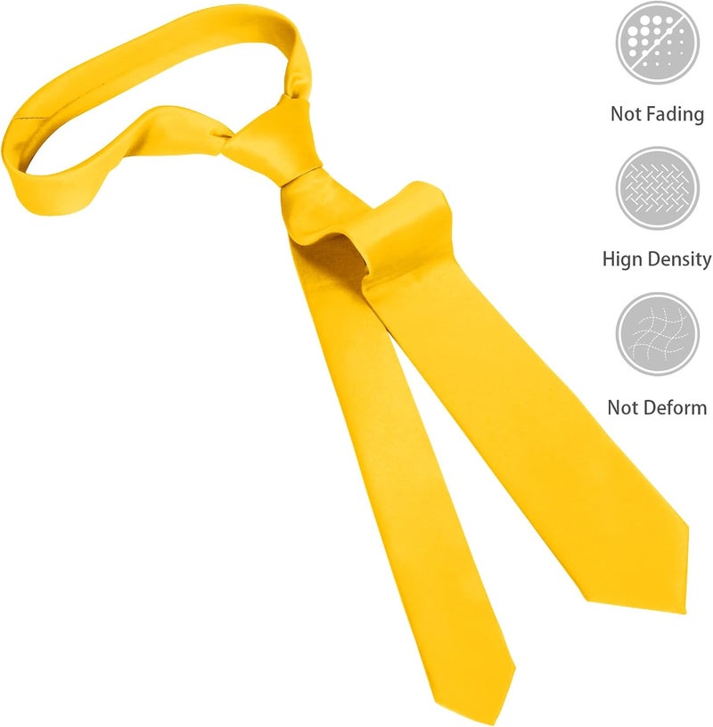 Junmaxroad Store Boys Tie Pocket Square Set Suitable for Teenagers Weddings School Graduation Ceremony Comes with Gift Box - Image 2